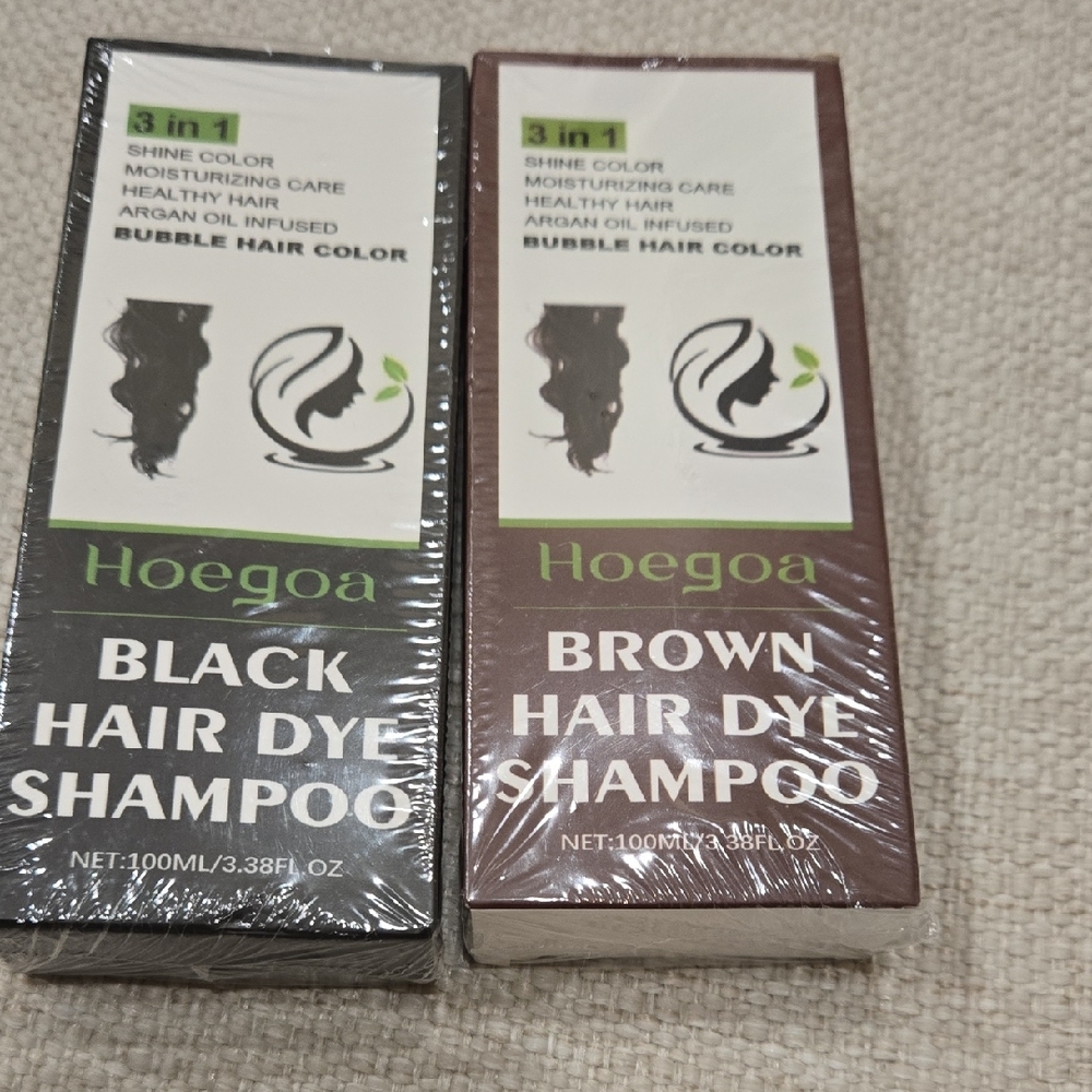Black and Brown Hair Dye Shampoo